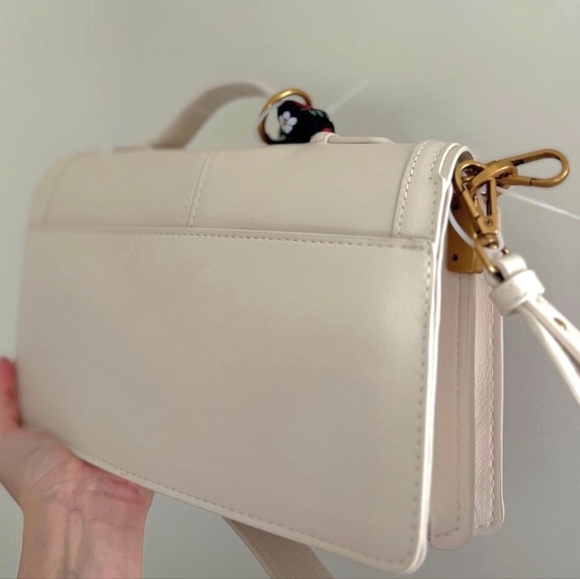 Steve Madden Cream Crossbody Bag with Strawberry Charm - Picture 2 of 7